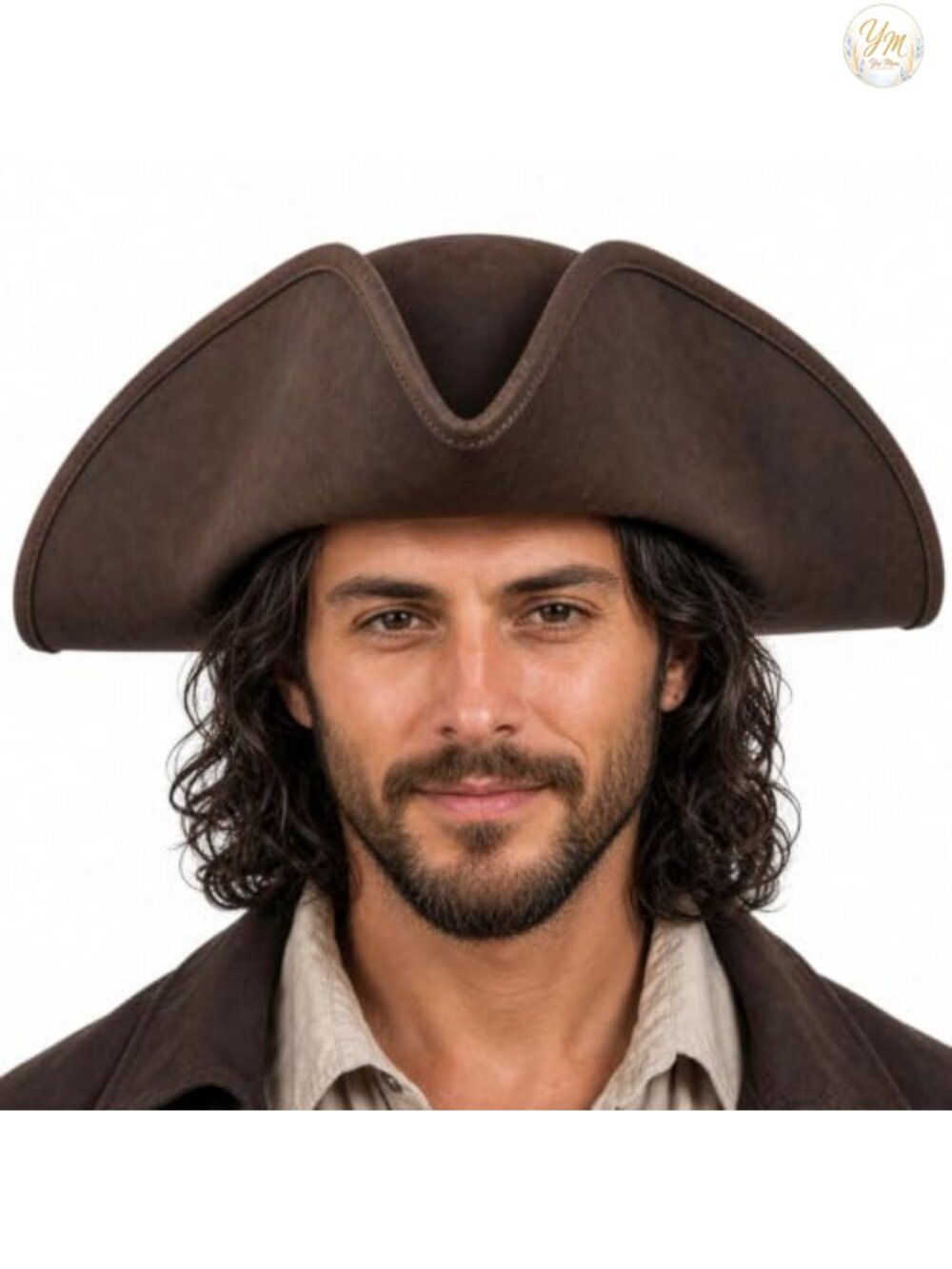 Adult Tricorn Pirate Hat Felt Colonial Costume Headwear